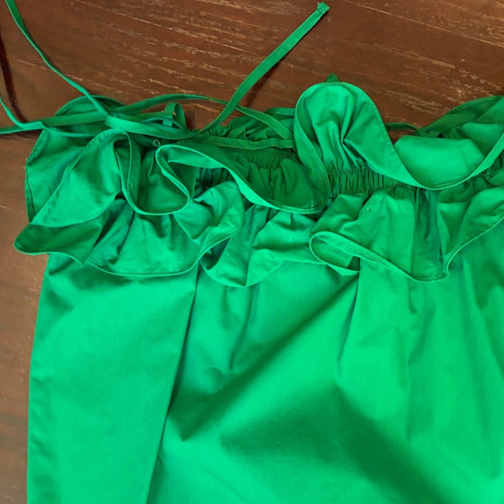 Sugarlips Emerald Ruffle Blouse - Picture 3 of 3